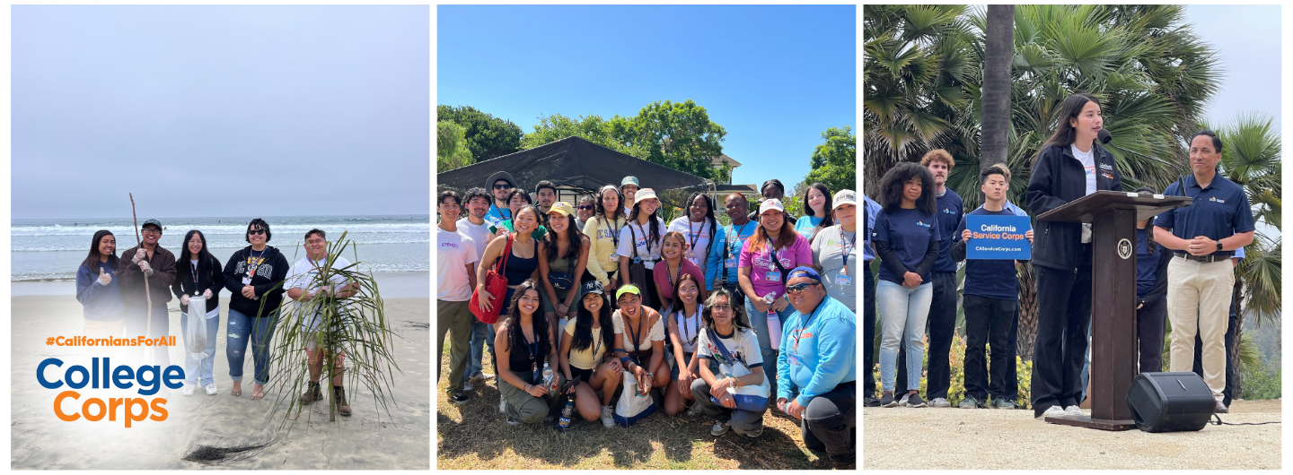 1 of 5, College Corps fellows doing service